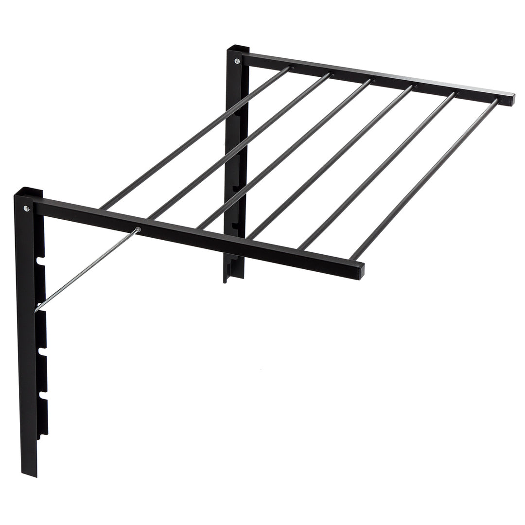 Falra szerelhető összecsukható fürdőszobai szárító. Majka 60 cm fekete