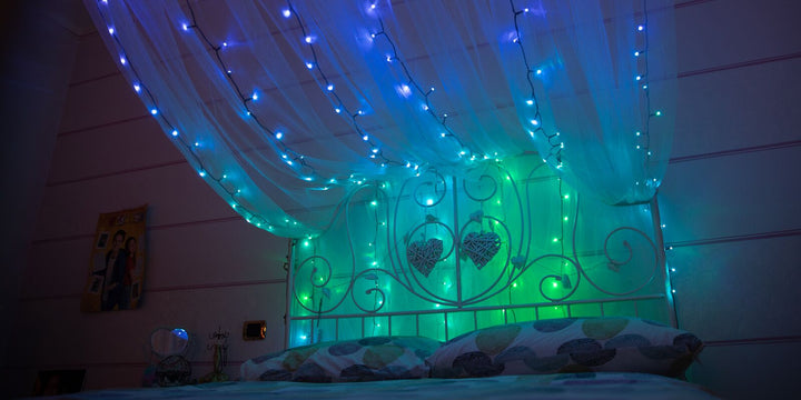 Karácsonyfa fények intelligens Twinkly Strings 600LED RGB 48m