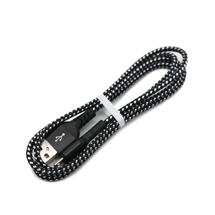 Kábel micro USB Maclean, támogatja a gyorstöltést 2.4A, adatátvitel, 5V/2.4A, Fekete, hossza 2m, MCE483