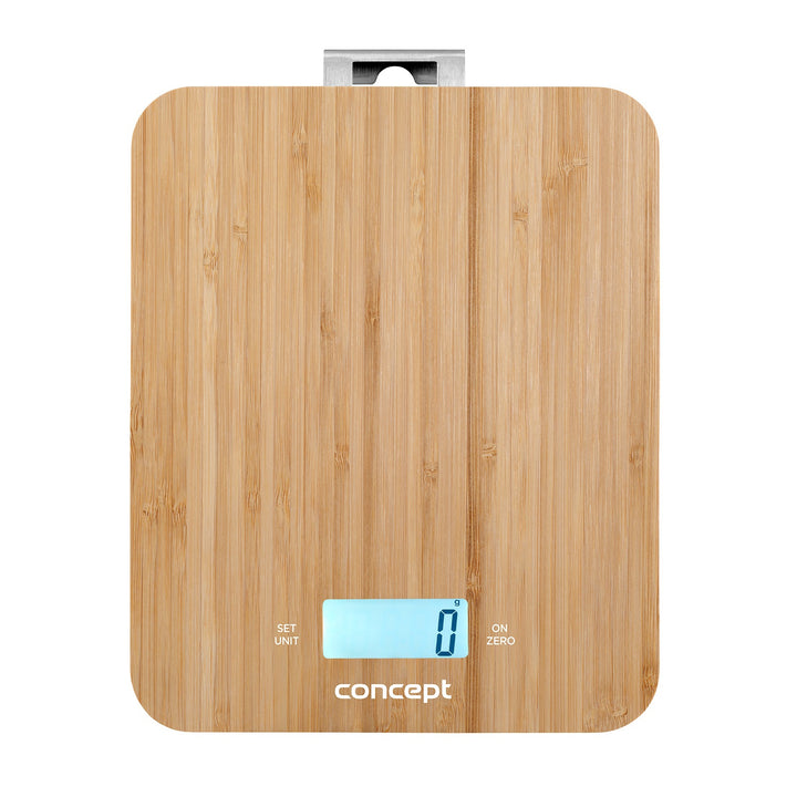 Digitális konyhai mérleg 15 kg-os koncepció bambusz vk5714 LCD