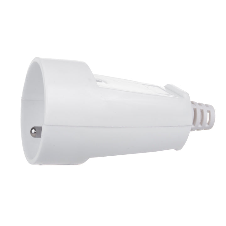 Maclean egyenes, 230V-os, földelt, E típusú (francia), 16A, 250V-os, fehér, MCE331