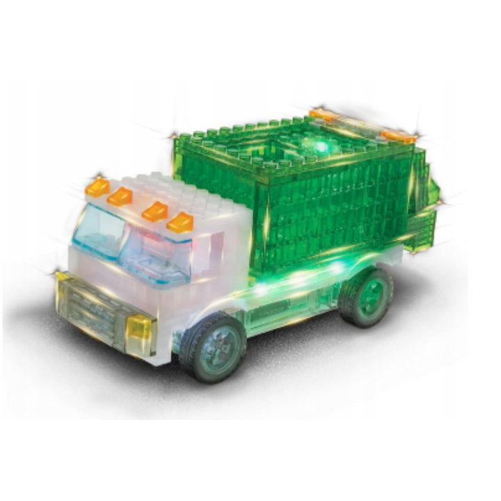LED LASER PEGS GARBAGE TRUCK FÉNYBAKOK 12in1