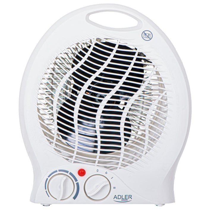 Adler fűtőventilátor, termosztát, ventilátor funkció, 2000W, fehér, AD 7728