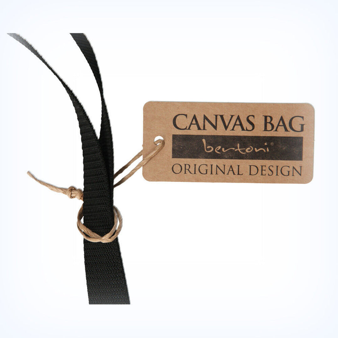 Vászon válltáska, cipzáras záródás, méretek 36x40 cm, Nero nyomtatott mintázat