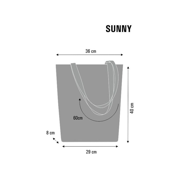 Vászon válltáska, cipzárral záródó, méretei 36x40 cm, Barcelona nyomtatott mintával