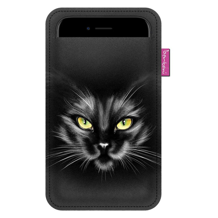 Filc mobiltelefon-tok 105x175 mm-es mobiltelefon-tok Nero védőtok
