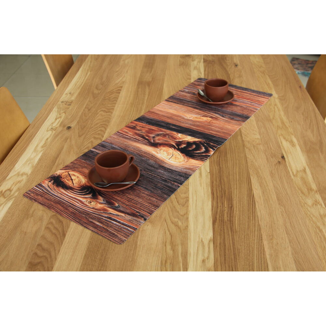 Bertoni asztalterítő, környezetbarát filc, méretek 95x33 cm, fa mintás