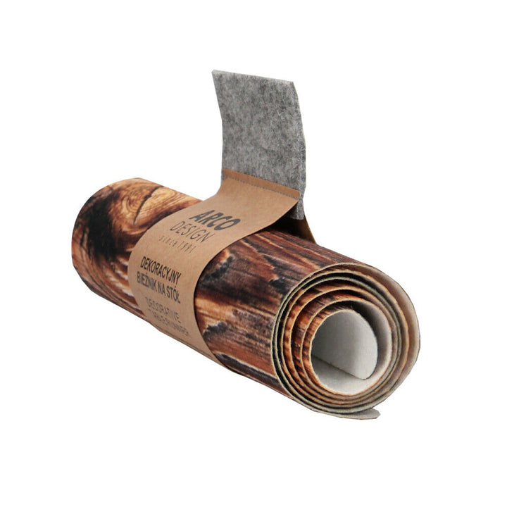 Bertoni asztalterítő, környezetbarát filc, méretek 95x33 cm, fa mintás