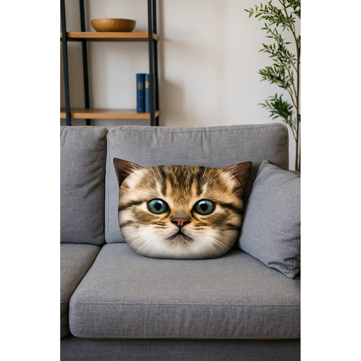 Bertoni díszpárna Gapcio Cat 30x45 cm, velúr, macskamintás, antiallergén betéttel