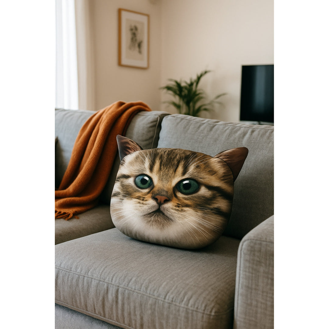 Bertoni díszpárna Gapcio Cat 30x45 cm, velúr, macskamintás, antiallergén betéttel