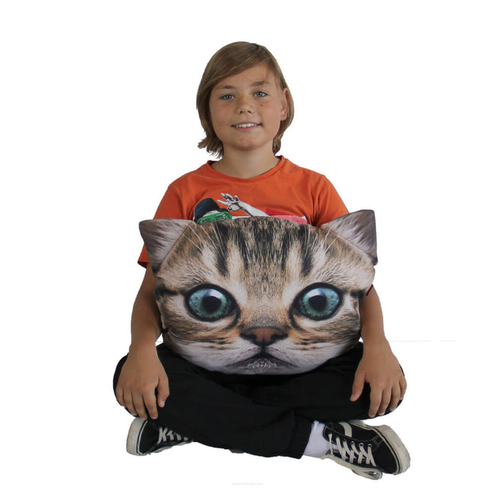 Bertoni díszpárna Gapcio Cat 30x45 cm, velúr, macskamintás, antiallergén betéttel