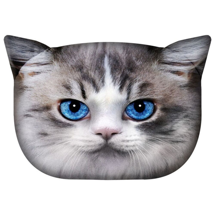 Bertoni díszpárna Cat Luna 30x45 cm, bársony, macskamintás, antiallergén betéttel