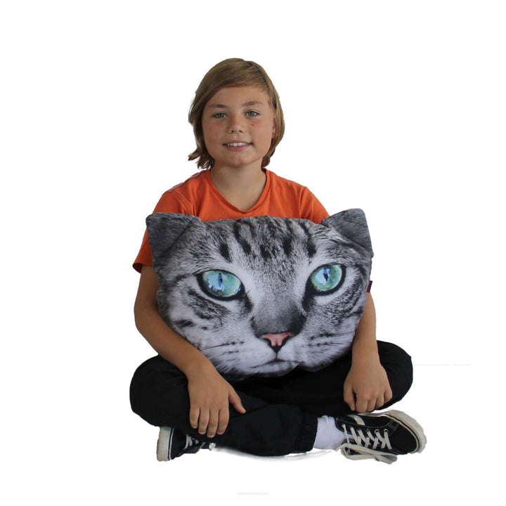 Bertoni díszpárna Cat Fritz 30x45 cm, bársony, macskamintás, antiallergén betéttel