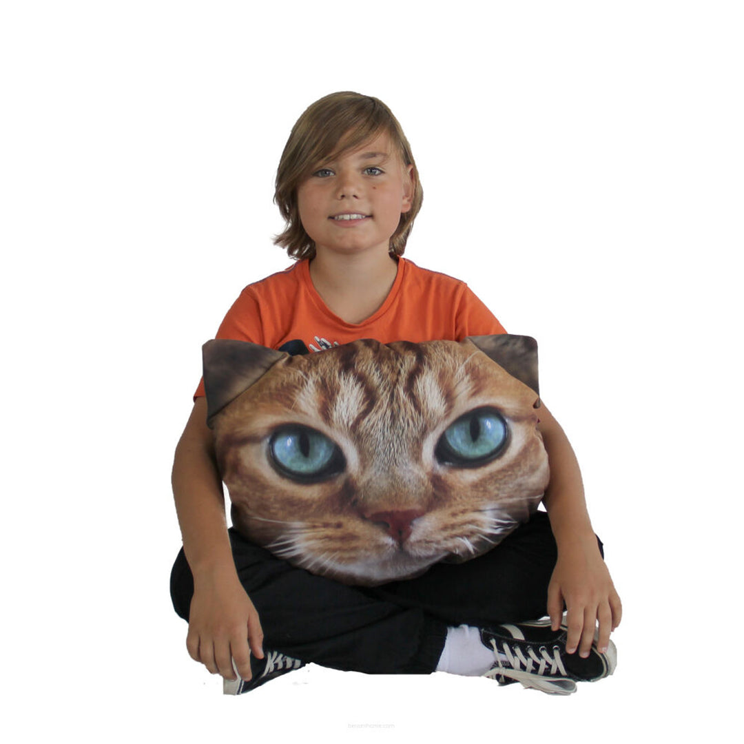 Bertoni díszpárna Cat Benek 30x45 cm, velúr, macskamintás, antiallergén betéttel