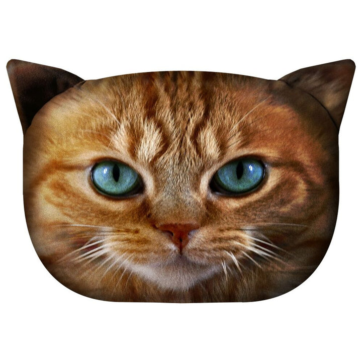 Bertoni díszpárna Cat Benek 30x45 cm, velúr, macskamintás, antiallergén betéttel