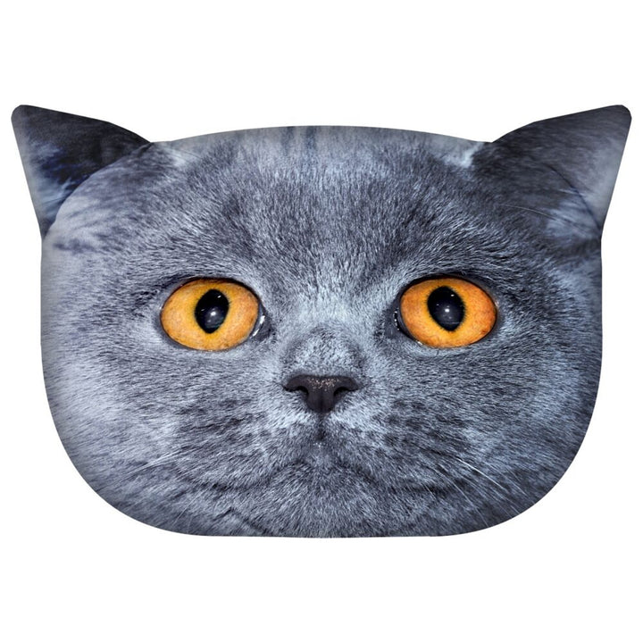 Bertoni Cat Leon díszpárna 30x45 cm, bársony, macskamintás, antiallergén betéttel