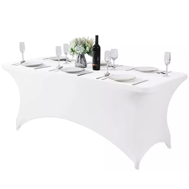 Rugalmas asztalterítő catering asztalterítő fehér GreenBlue, 180x75x74cm, spandex, GB371