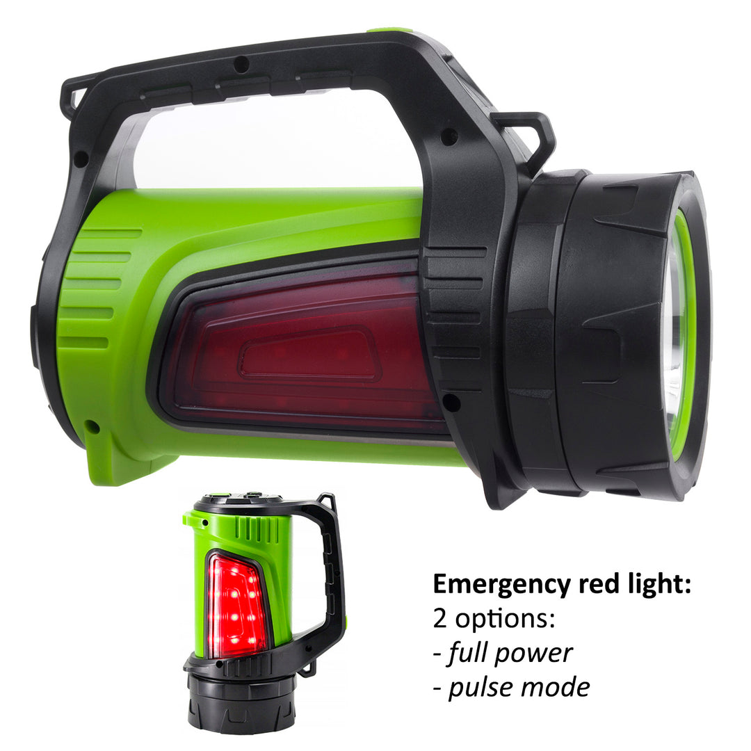 LED-es zseblámpa 3in1 Maclean, powerbank funkció, 3 fénymód, 5W XM-L-T6, hideg fehér 6500K, 3.7V 3x18650, 4500mAh, MCE345