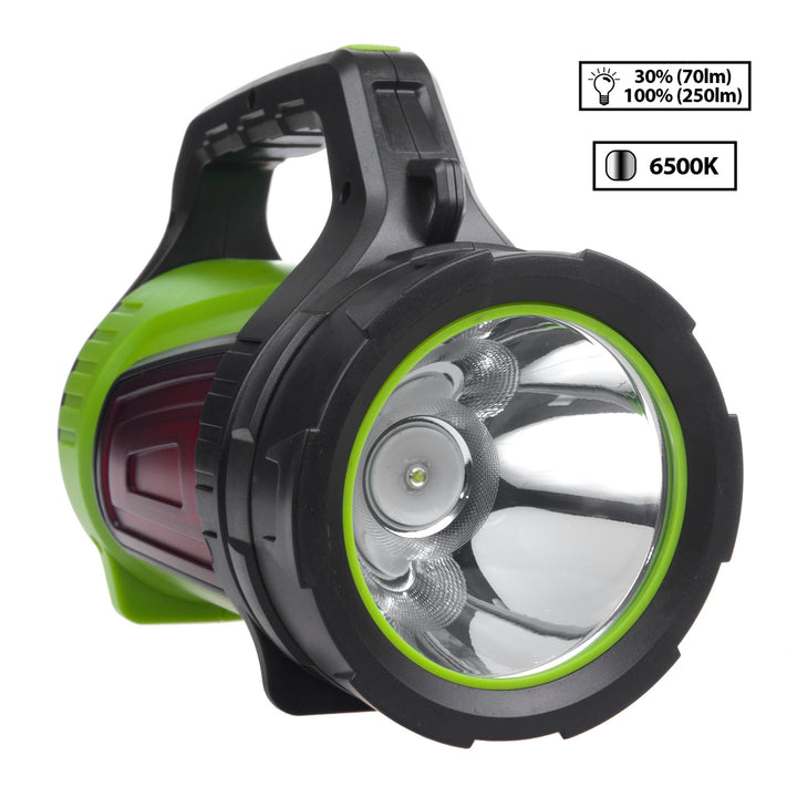 LED-es zseblámpa 3in1 Maclean, powerbank funkció, 3 fénymód, 5W XM-L-T6, hideg fehér 6500K, 3.7V 3x18650, 4500mAh, MCE345