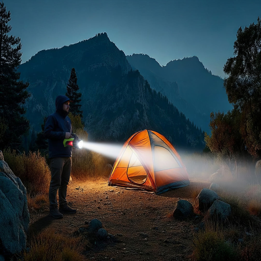 LED-es zseblámpa 3in1 Maclean, powerbank funkció, 3 fénymód, 5W XM-L-T6, hideg fehér 6500K, 3.7V 3x18650, 4500mAh, MCE345