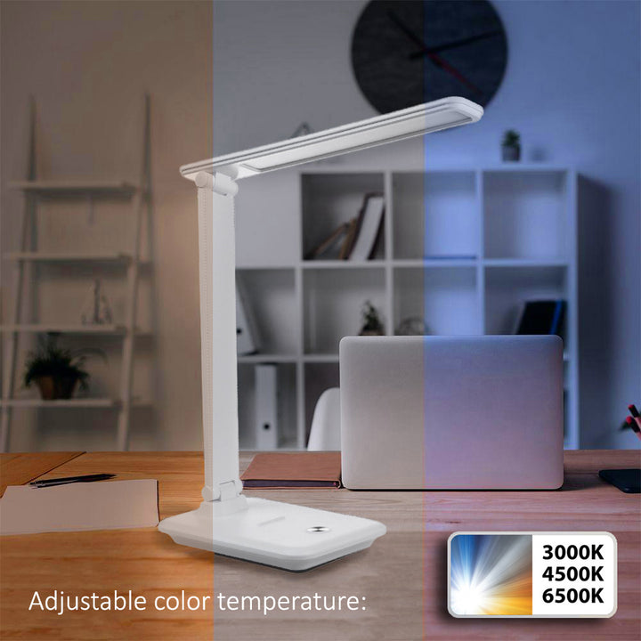 Maclean LED asztali lámpa, max. 9W, 220-240V AC, színváltós, dimmelhető, 450lm, MCE614 W