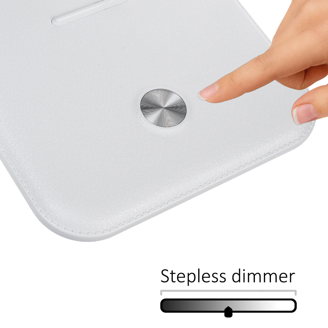 Maclean LED asztali lámpa, max. 9W, 220-240V AC, színváltós, dimmelhető, akkumulátoros töltő, 450lm, MCE616 W