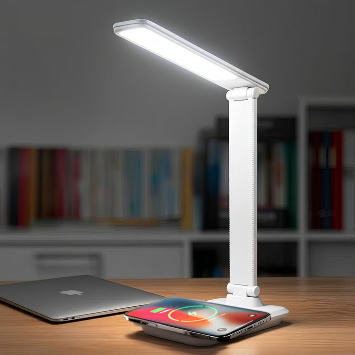 Maclean LED asztali lámpa, max. 9W, 220-240V AC, színváltós, dimmelhető, akkumulátoros töltő, 450lm, MCE616 W