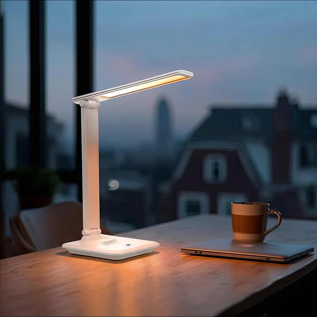 Maclean LED asztali lámpa, max. 9W, 220-240V AC, színváltós, dimmelhető, akkumulátoros töltő, 450lm, MCE616 W