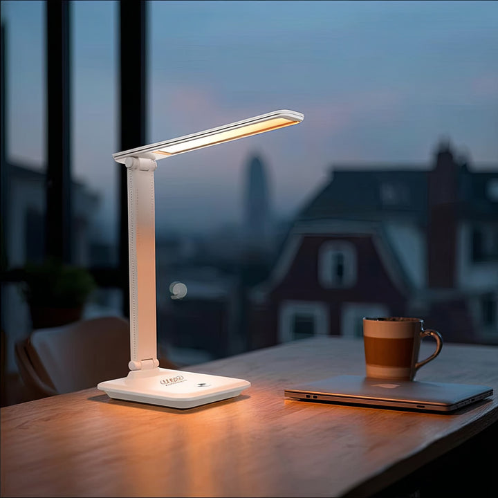 Maclean LED asztali lámpa, max. 9W, 220-240V AC, színváltós, dimmelhető, akkumulátoros töltő, 450lm, MCE616 W