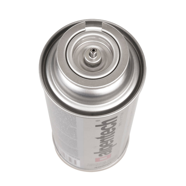 Alpentech 380 ml-es gázpatron, tanúsítvány: Pi 0875, megfelel az EN521 szabványnak, bután, működési hőmérséklet-tartomány: -5 °C és +40 °C között, IK300