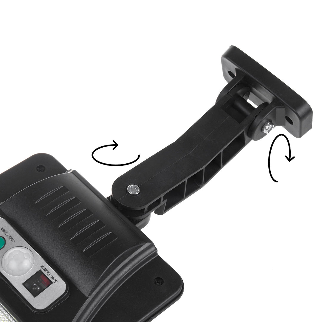 Napelemes LED utcai lámpa mozgásérzékelővel és távirányítóval Maclean IP54, 4W, 400lm, 6500K, Li-ion 1200 mAh, 3 üzemmód MCE446