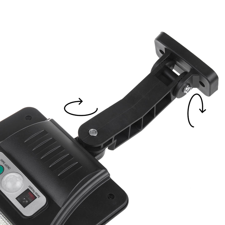 Napelemes LED utcai lámpa mozgásérzékelővel és távirányítóval Maclean IP54, 4W, 400lm, 6500K, Li-ion 1200 mAh, 3 üzemmód MCE446