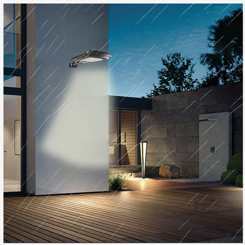 Napelemes LED utcai lámpa mozgásérzékelővel és távirányítóval Maclean IP54, 4W, 400lm, 6500K, Li-ion 1200 mAh, 3 üzemmód MCE446