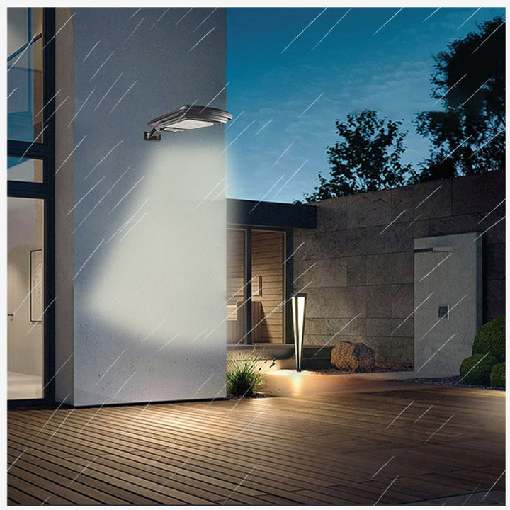 Napelemes LED utcai lámpa mozgásérzékelővel és távirányítóval Maclean IP54, 4W, 400lm, 6500K, Li-ion 1200 mAh, 3 üzemmód MCE446