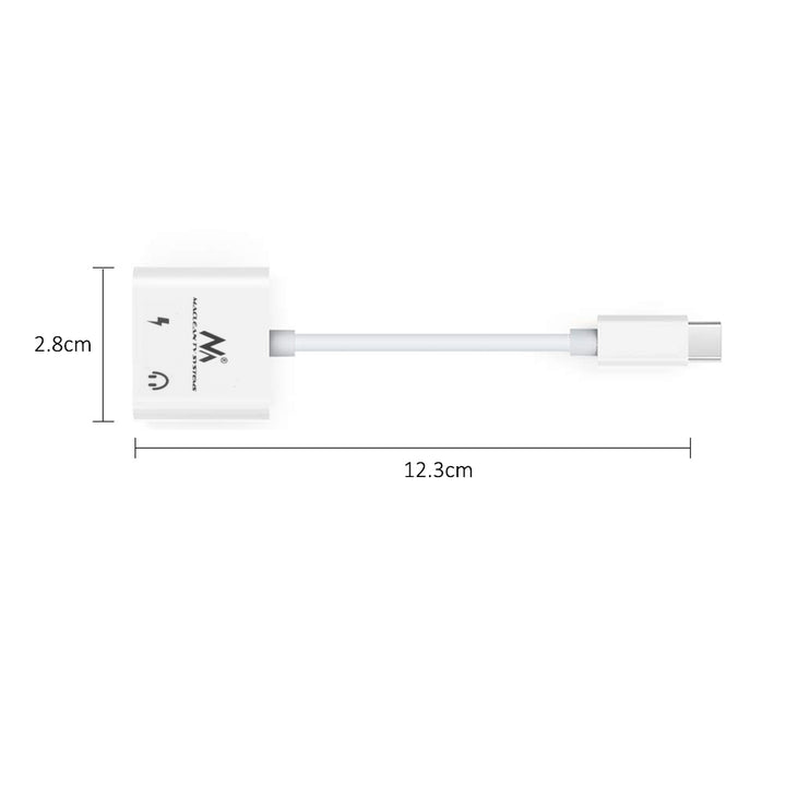 Adapter USB Type-C - 3,5 mm-es mini jack z Power Delivery (PD) 30W DAC AC1279 Maclean, MCTV-848
