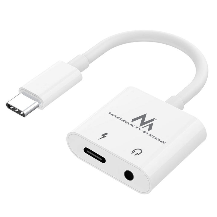 Adapter USB Type-C - 3,5 mm-es mini jack z Power Delivery (PD) 30W DAC AC1279 Maclean, MCTV-848