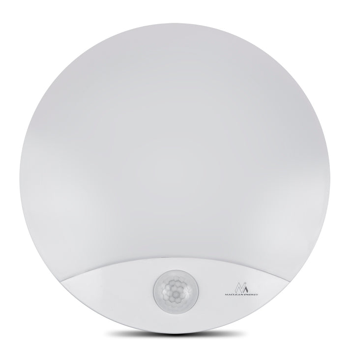 Maclean mozgásérzékelő LED lámpa, infravörös, fehér, 10W, IP44, természetes fehér (4000K), 900lm, MCE357 W