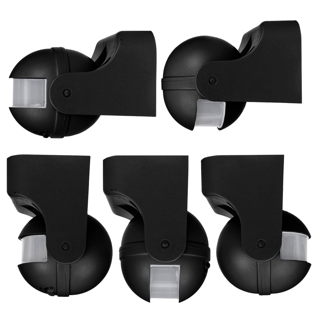 Maclean PIR mozgásérzékelő, infravörös, IP44, fekete, hatótávolság 12m, max. terhelés 800/1200W, MCE358 B