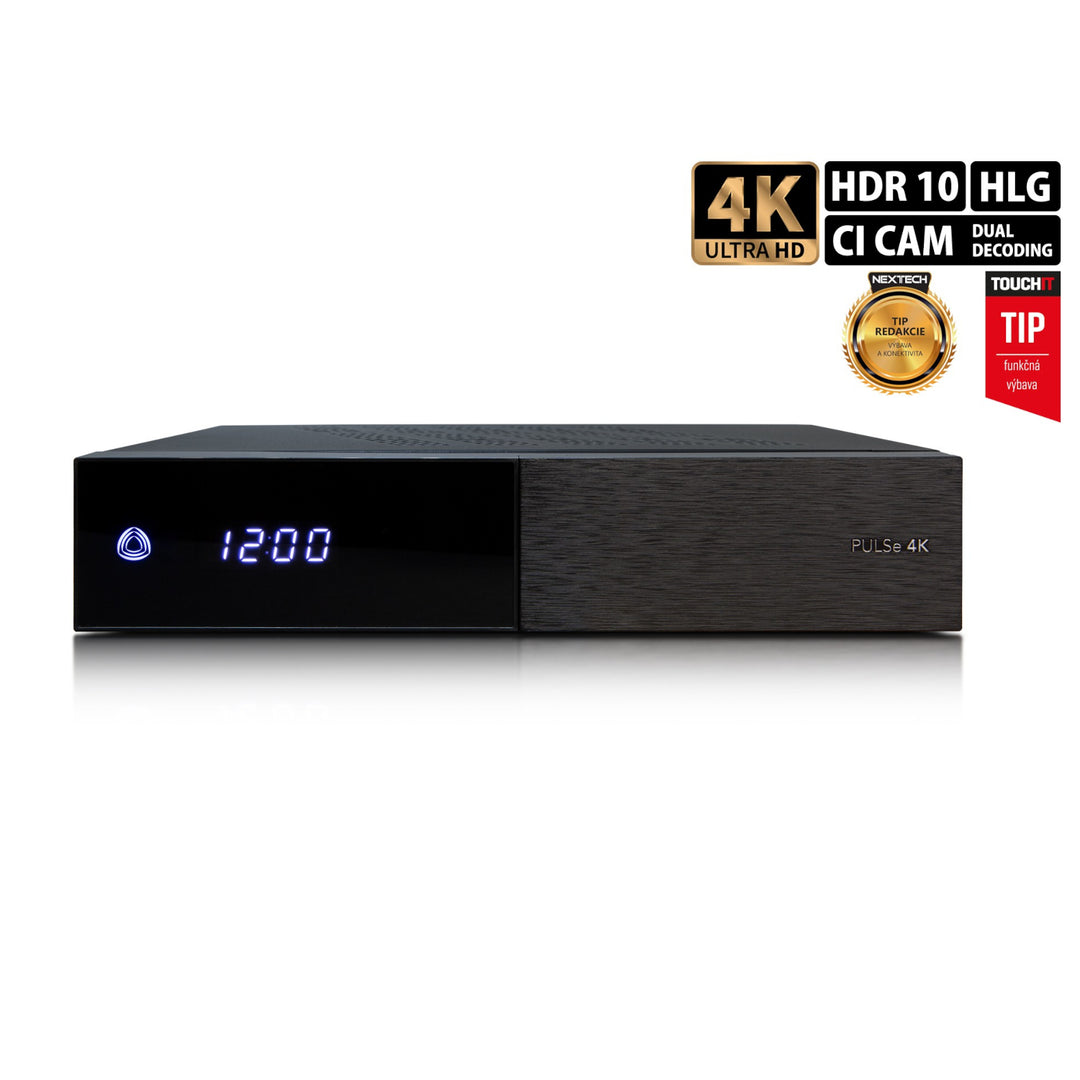 PULSe 4K UHD vevőegység (Változat: 2x DVB tuner - S2X)