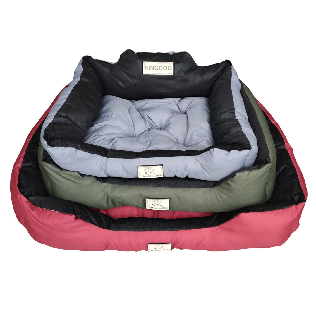Nagy kutya, macska ágy 75 x 65 Bézs - Kingdog méret M