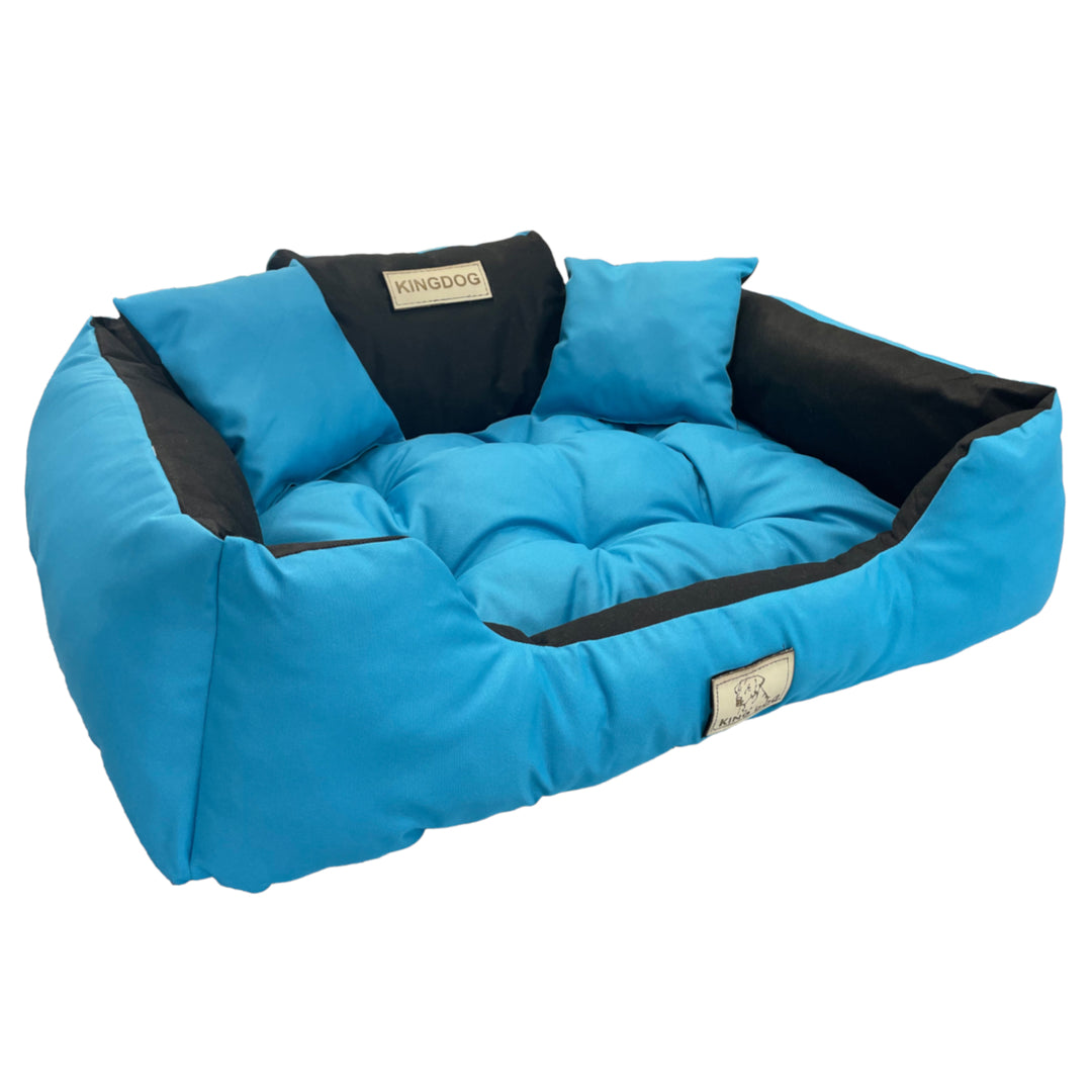 Nagy kutya, macska ágy 75 x 65 Kék - Kingdog méret M