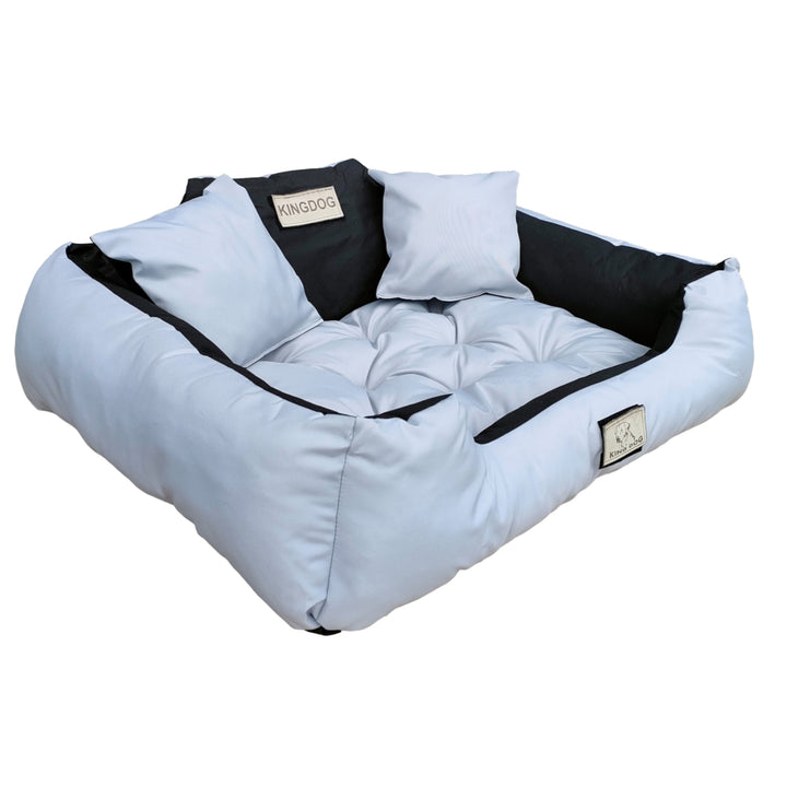 Nagy kutya, macska ágy 75 x 65 Világosszürke - Kingdog méret M
