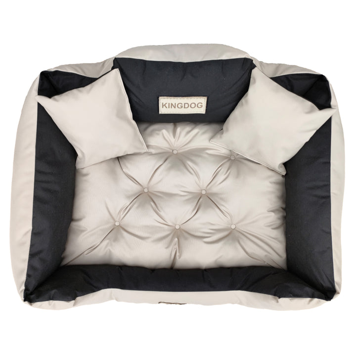 Nagy kutya, macska ágy 100 x 75 Bézs - Kingdog méret L
