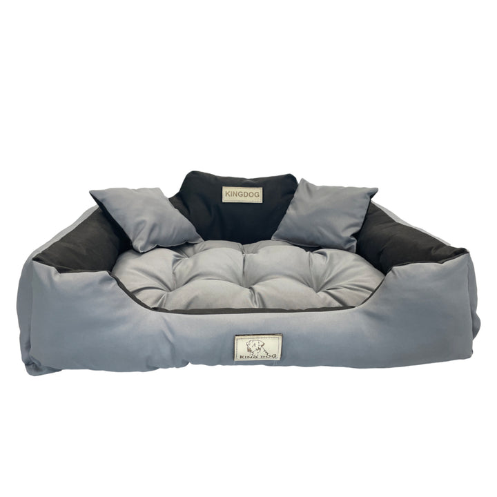 Nagy kutya, macska ágy 115 x 95 Sötétszürke - Kingdog méret XL