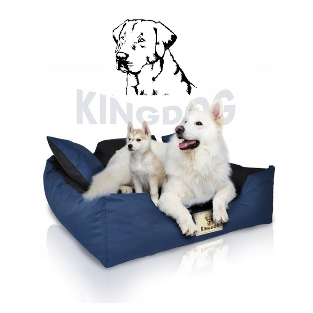 Nagy kutya, macska ágy 115 x 95 Sötétszürke - Kingdog méret XL
