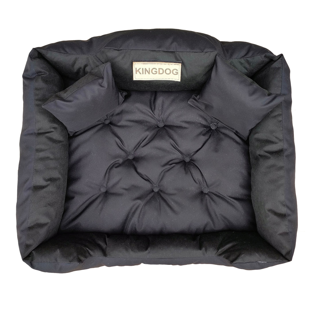 Nagy kutya, macska ágy 115 x 95 Fekete - Kingdog méret XL