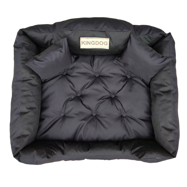Nagy kutya, macska ágy 115 x 95 Fekete - Kingdog méret XL