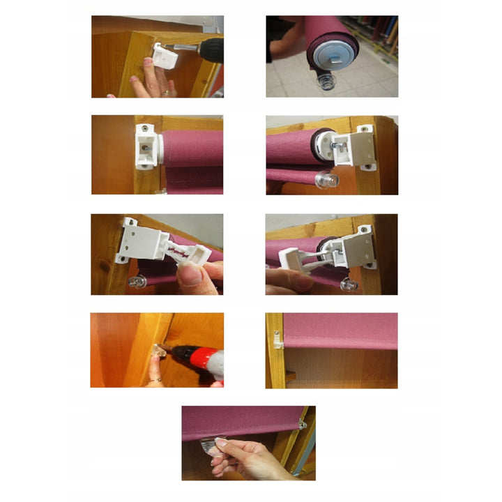 Teljes készlet horog- és hurkapántos redőnyhöz, beleértve a rugót is