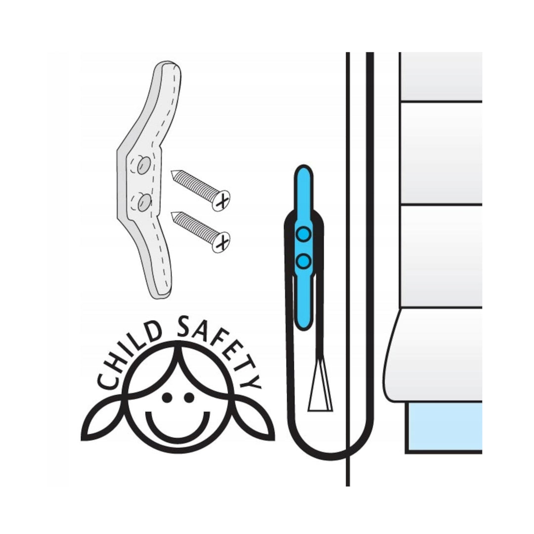 Fémkapocs - redőnyzsinór rögzítés ( 1kpl )