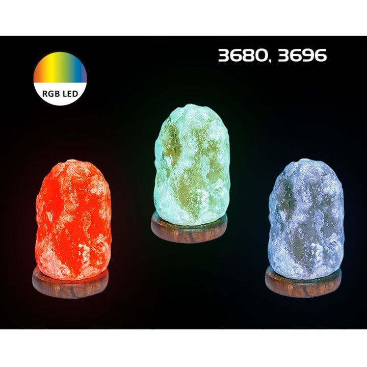 Wasabi,ind.deco.RGB.saltlamp,LED 1W,hold - dekorációs lámpa